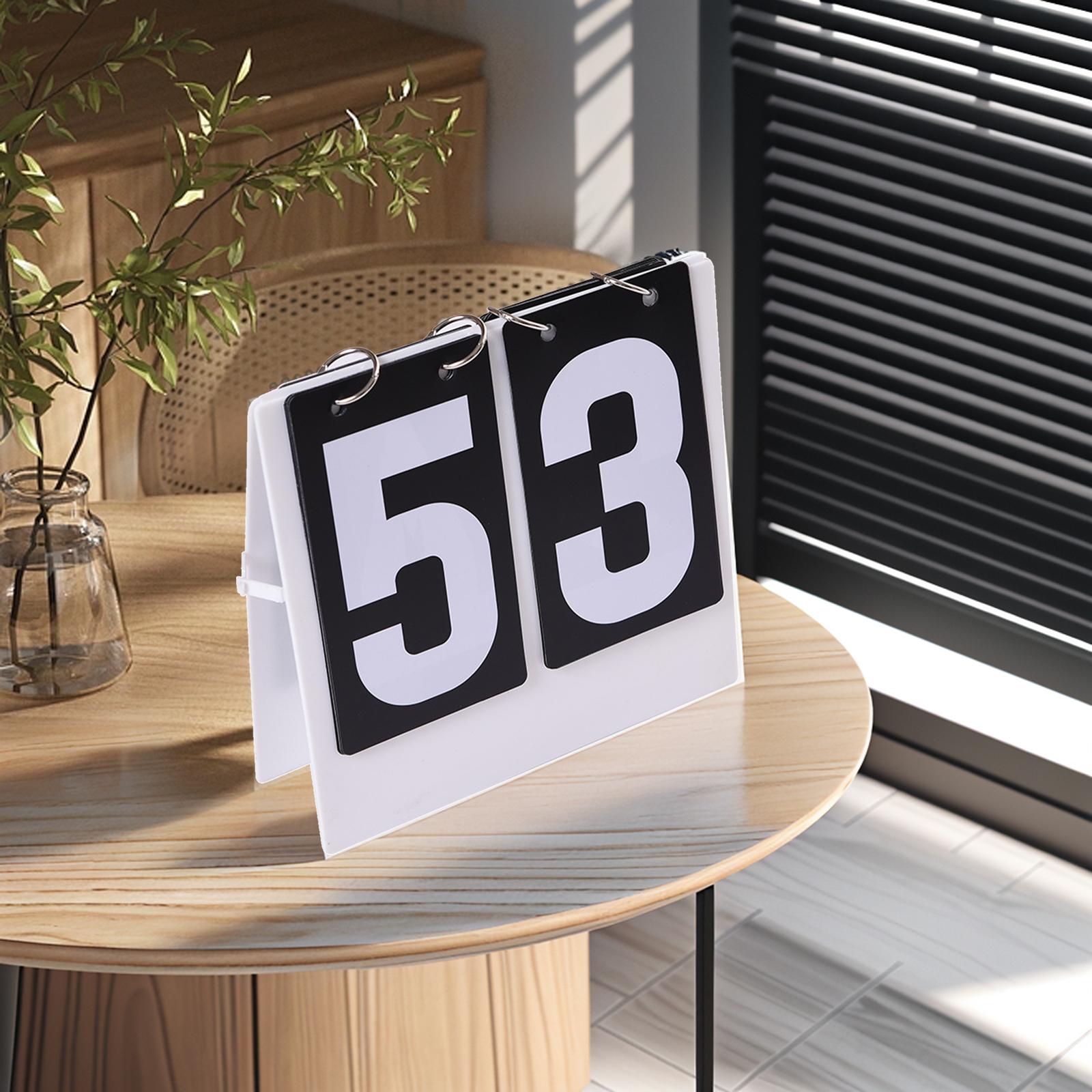 Table Tennis Scoring - Basketball Flip Scoreboard Multipurpose Flip Score