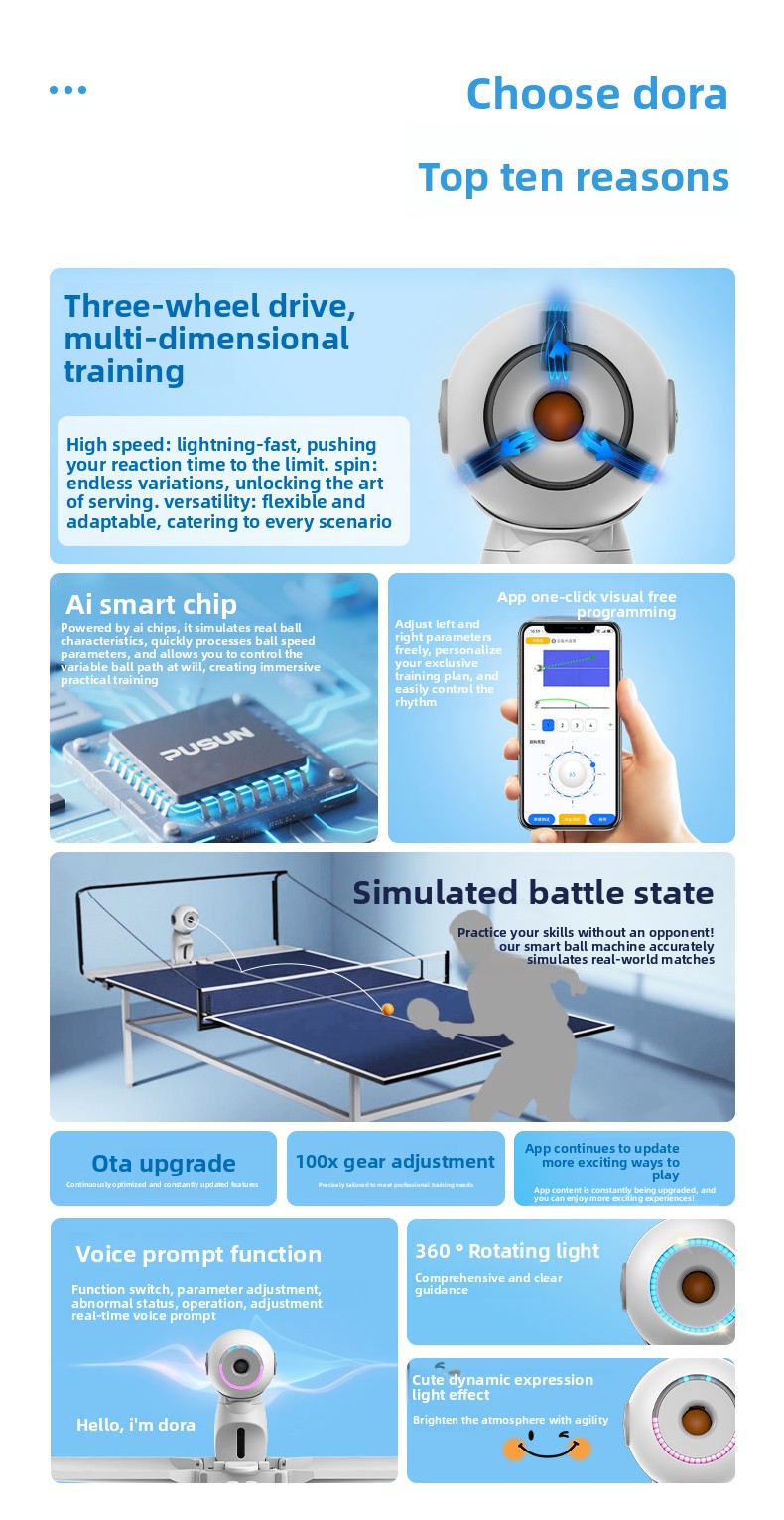 Dora table tennis serve machin - Table Tennis App review and price