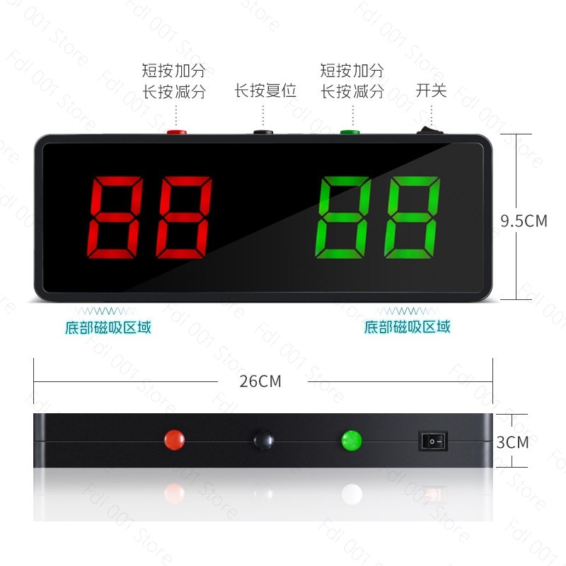 Digital Snooker Scoreboard Por - Table Tennis Scoring review and price