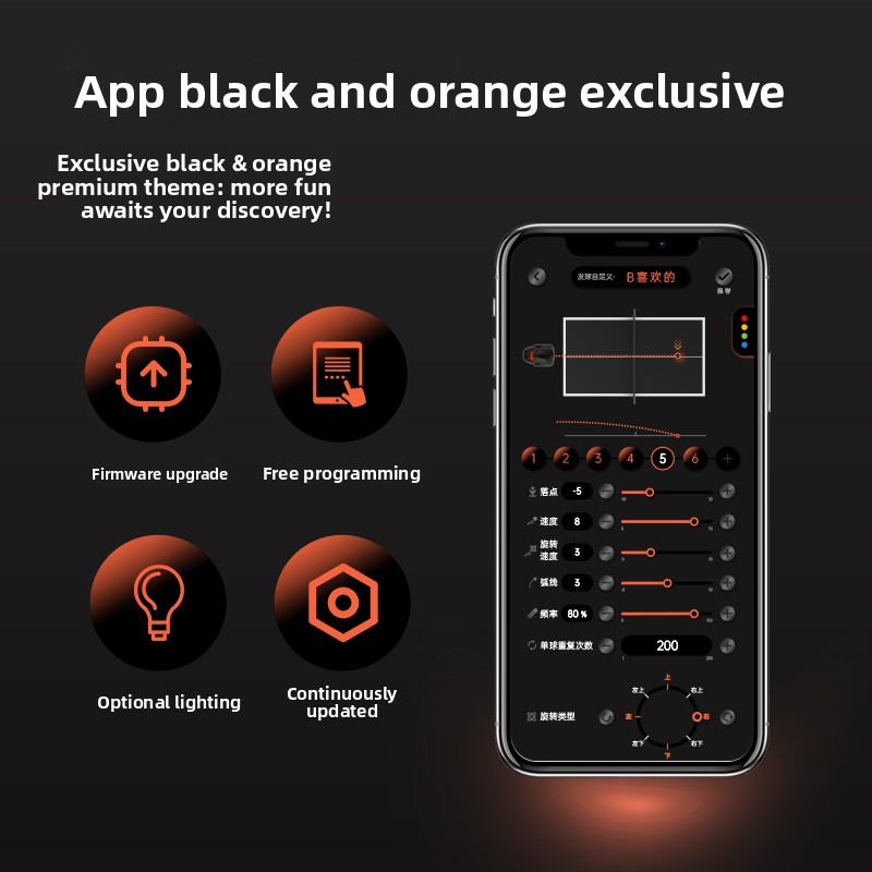 OMNI S Pro Black Orange Exclus - Table Tennis App review and price